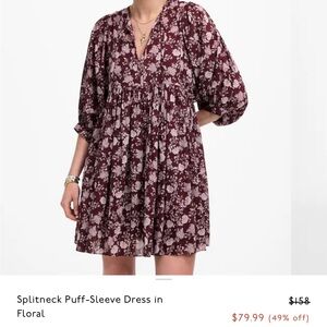 Madewell Splitneck Dress NWT